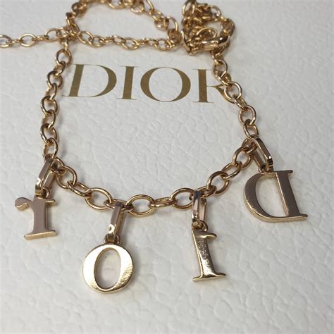 dior letter nexklace|dior letters necklace value.